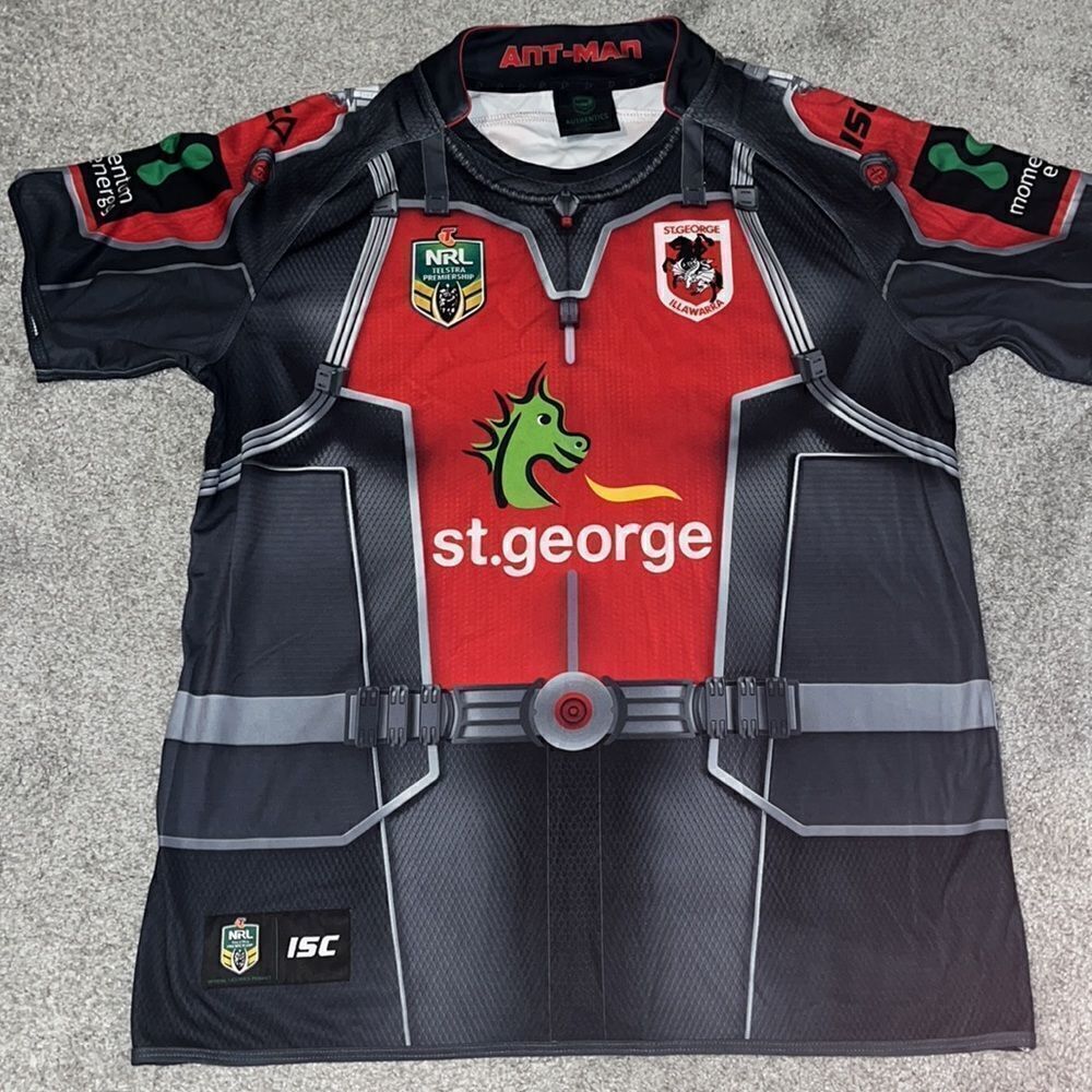 rare NRL Australian Rugby League 2017 Ant Man Marvel jersey St George Illawarra